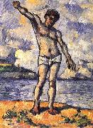 Badender mit ausgestreckten Armen, Paul Cezanne